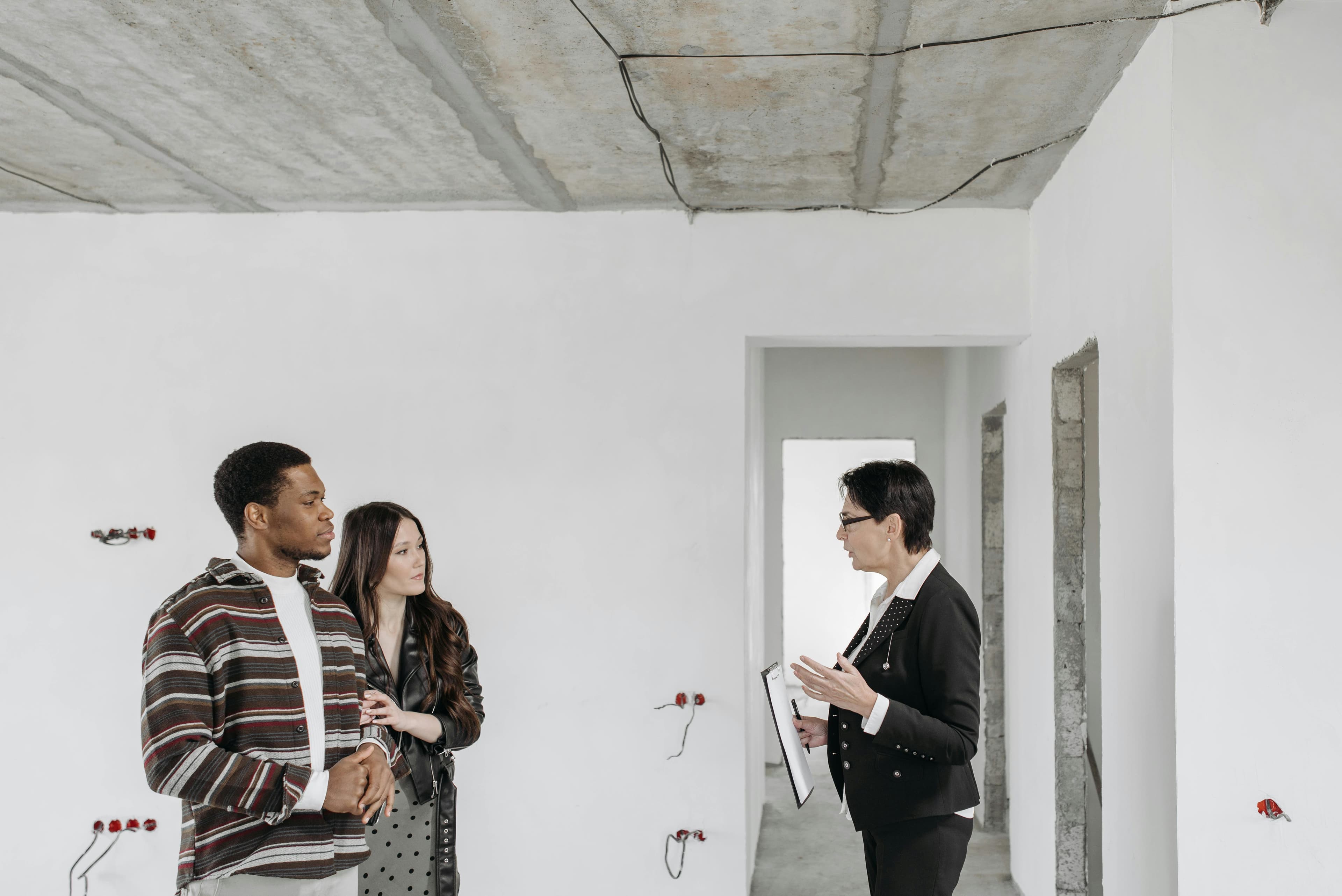 Real estate agent working